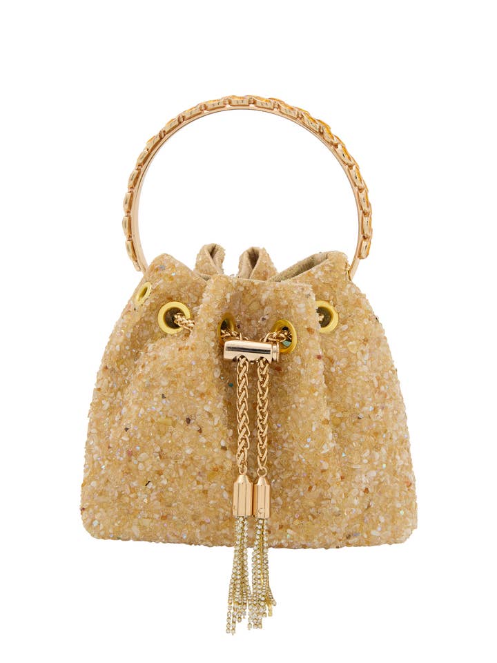 Bolsa de Corrente em Pele Sintética EMBELL Bucket para Mulheres (87041014-EM01) por atacado de DreiMaster