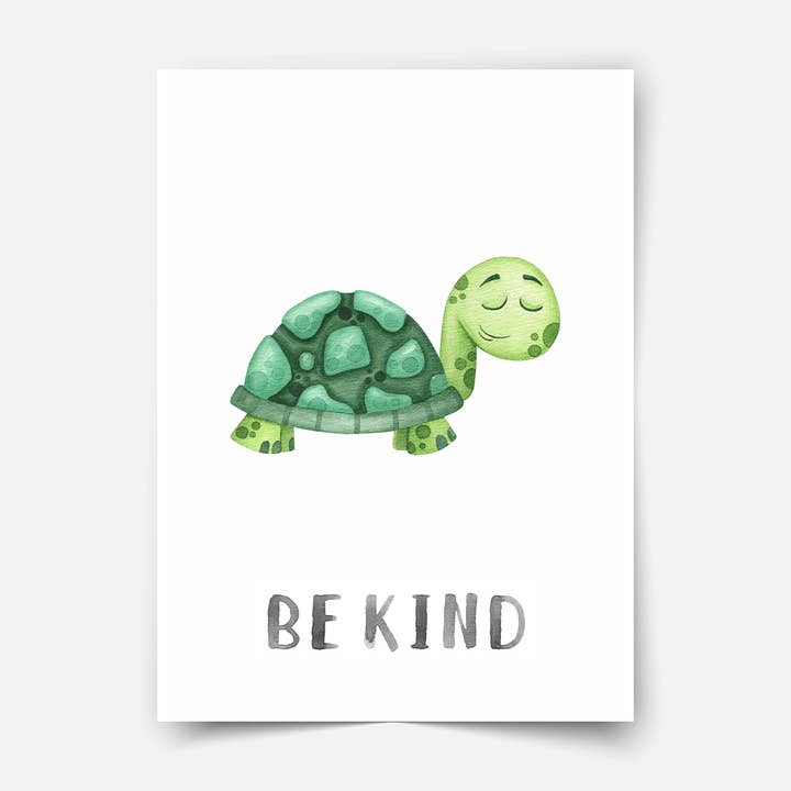 Character Animals - Impressão artística de tartaruga por atacado de Mica-Mica