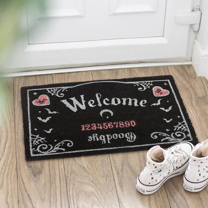 Something Different Wholesale - Wholesale Door Mat - Pink and Black Gothic Talking Board Doormat