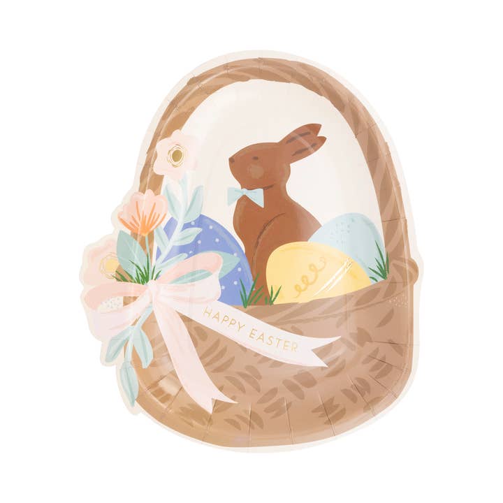 My Mind’s Eye - Wholesale Disposable Plate - EBS1040 - Easter Basket Plate