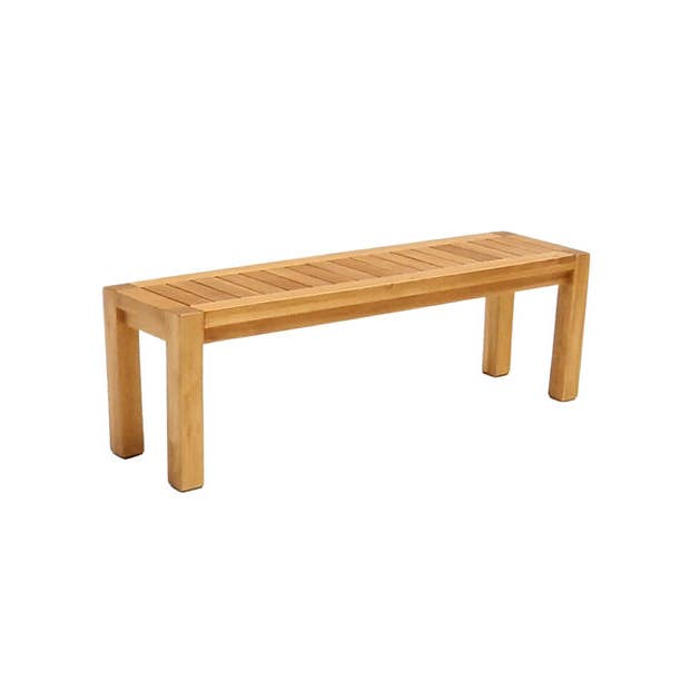 Straight Wooden Backless Bench for wholesale by Patio Wise