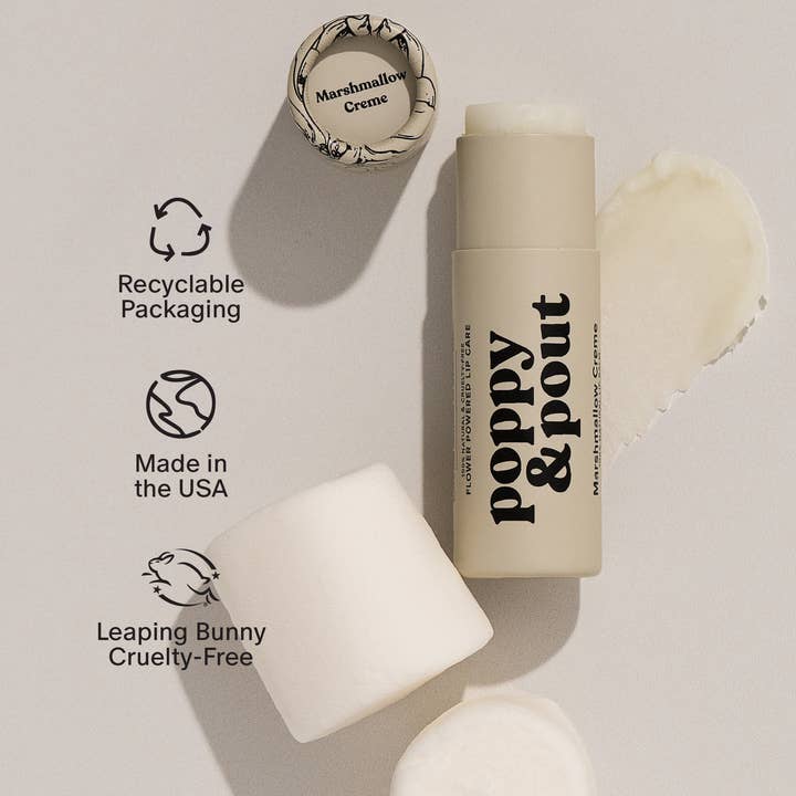 Poppy & Pout - Wholesale Lip Balm - Lip Balm, Marshmallow Creme