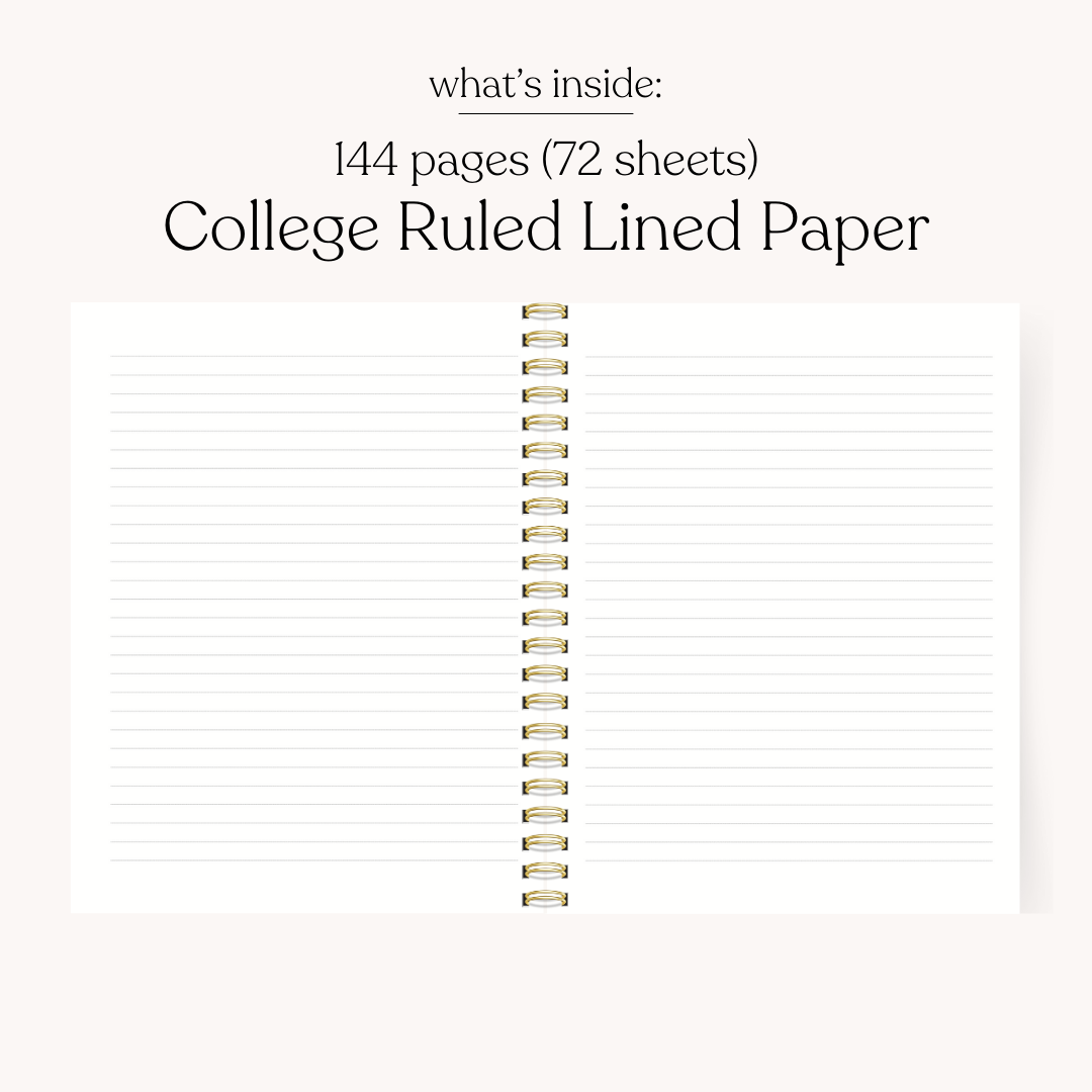 Elyse Breanne Design - Wholesale Notebook - Floral 7x9 Hardcover Spiral Notebook18