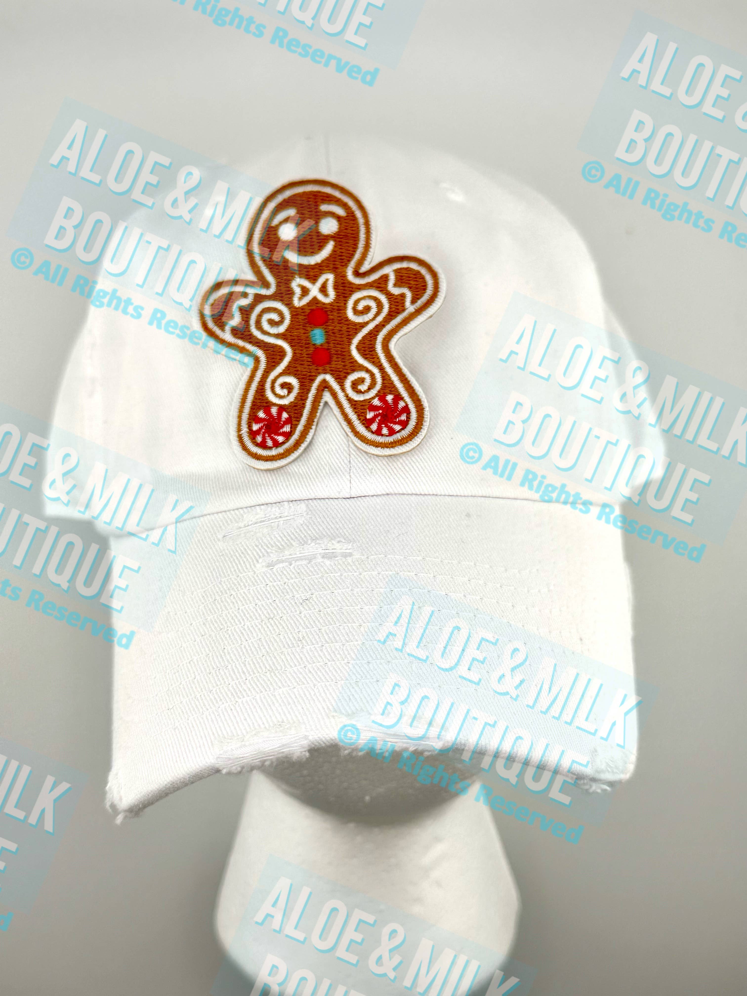 Aloe and Milk Boutique - Wholesale Patch - Gingerbread Man Patch, christmas, iron on patches2