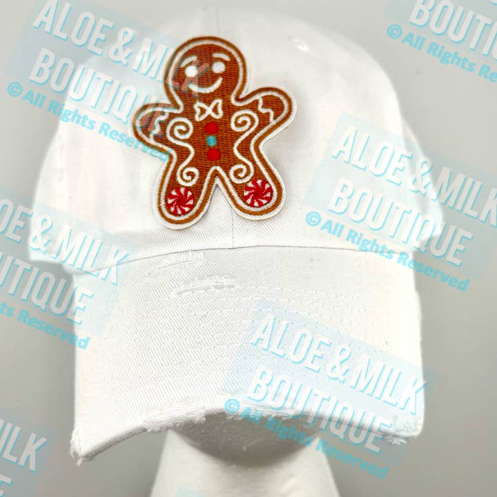 Aloe and Milk Boutique - Wholesale Patch - Gingerbread Man Patch, christmas, iron on patches2