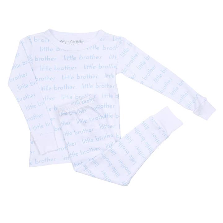 Pijama largo estampado Little Brother para venta al por mayor de Magnolia Baby