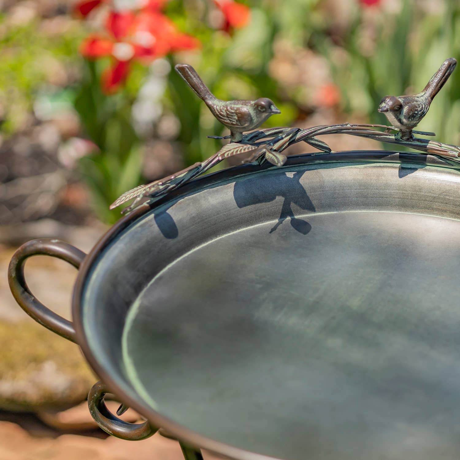 Zaer Ltd. International - Wholesale Bird Feeder - Shallow Birdfeeder & Tray w/3 Leg Stand- 2 Options10