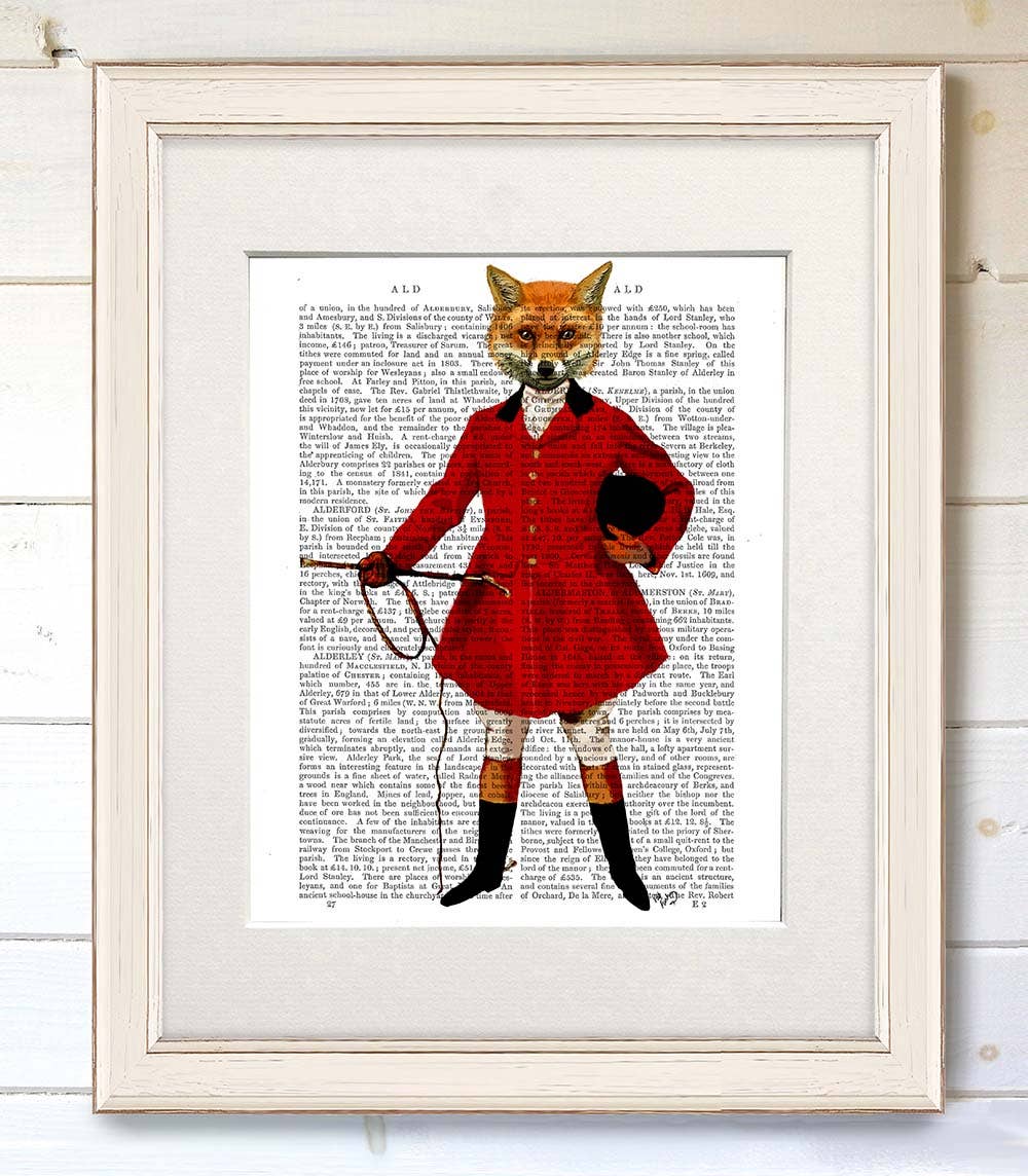 FabFunky Ltd - Wholesale Art Print - Fox Hunter 2 Full Book Print / Art Print / Wall Art1