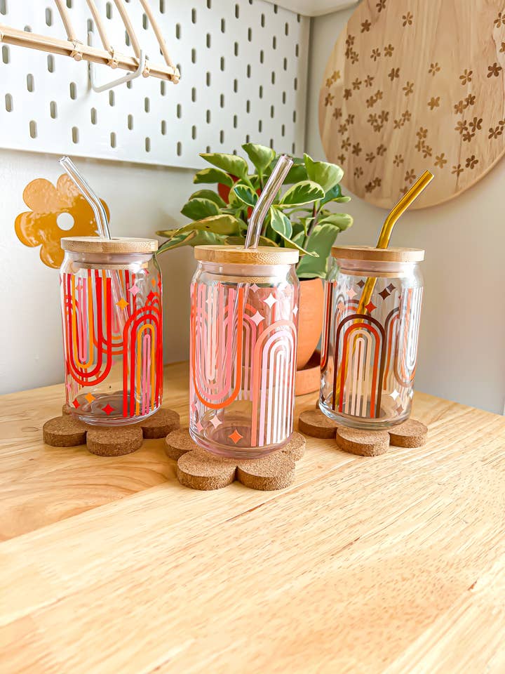 Curvy Rainbow Been Dosenglas für den Großhandel von YellowBridge