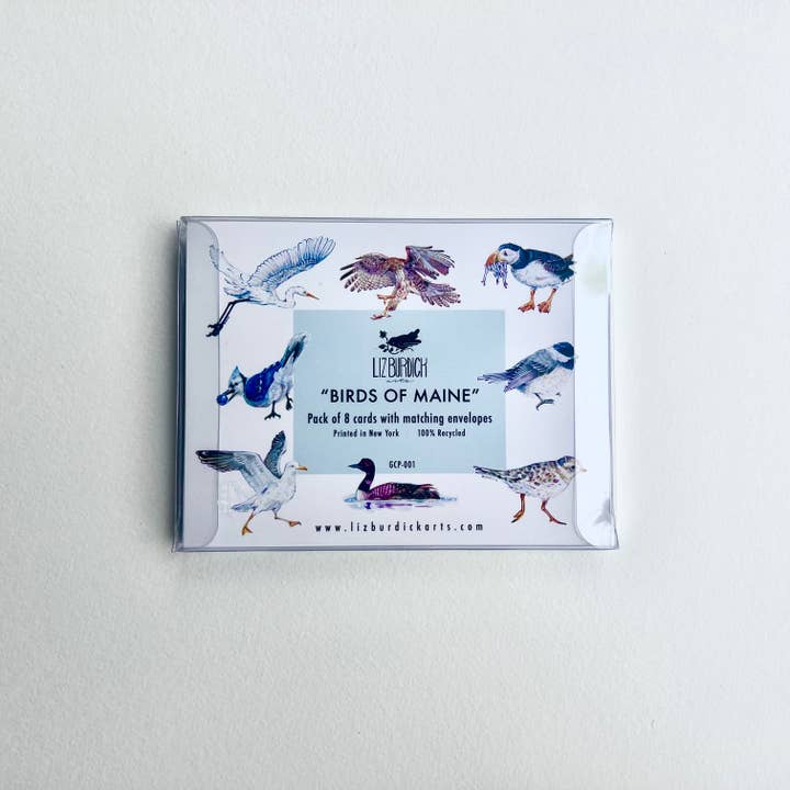 Liz Burdick Arts - Wholesale Everyday Greeting Card - Maine Bird Greeting Card Pack2