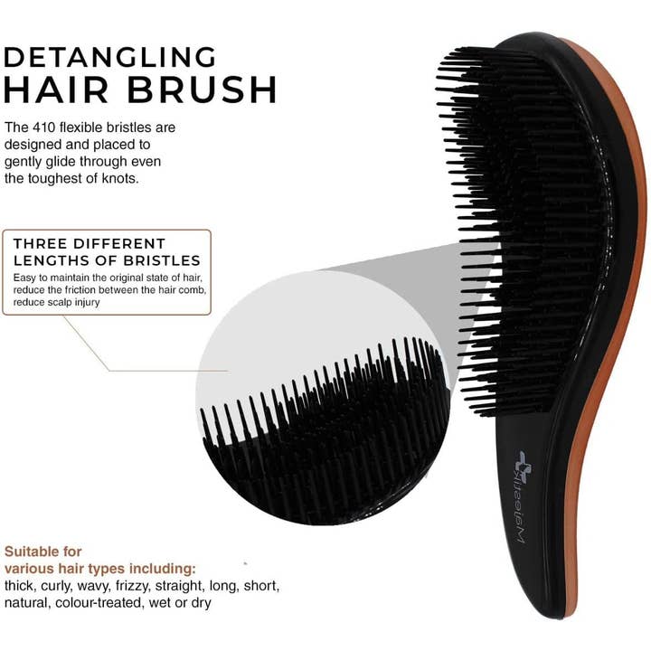 Majestic Beauty - Wholesale Hair brush/comb - Detangling Brush & Comb Set- The Best Hair Detangler Luxury2