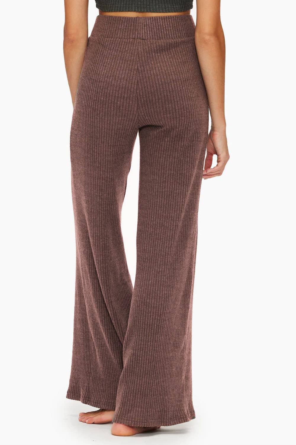 Color 5 – Engroshandel Loungesweatpants/jogginbukser – til kvinder – Color 5 ribstrikkede, bløde loungbukser med højtaljet vidde10