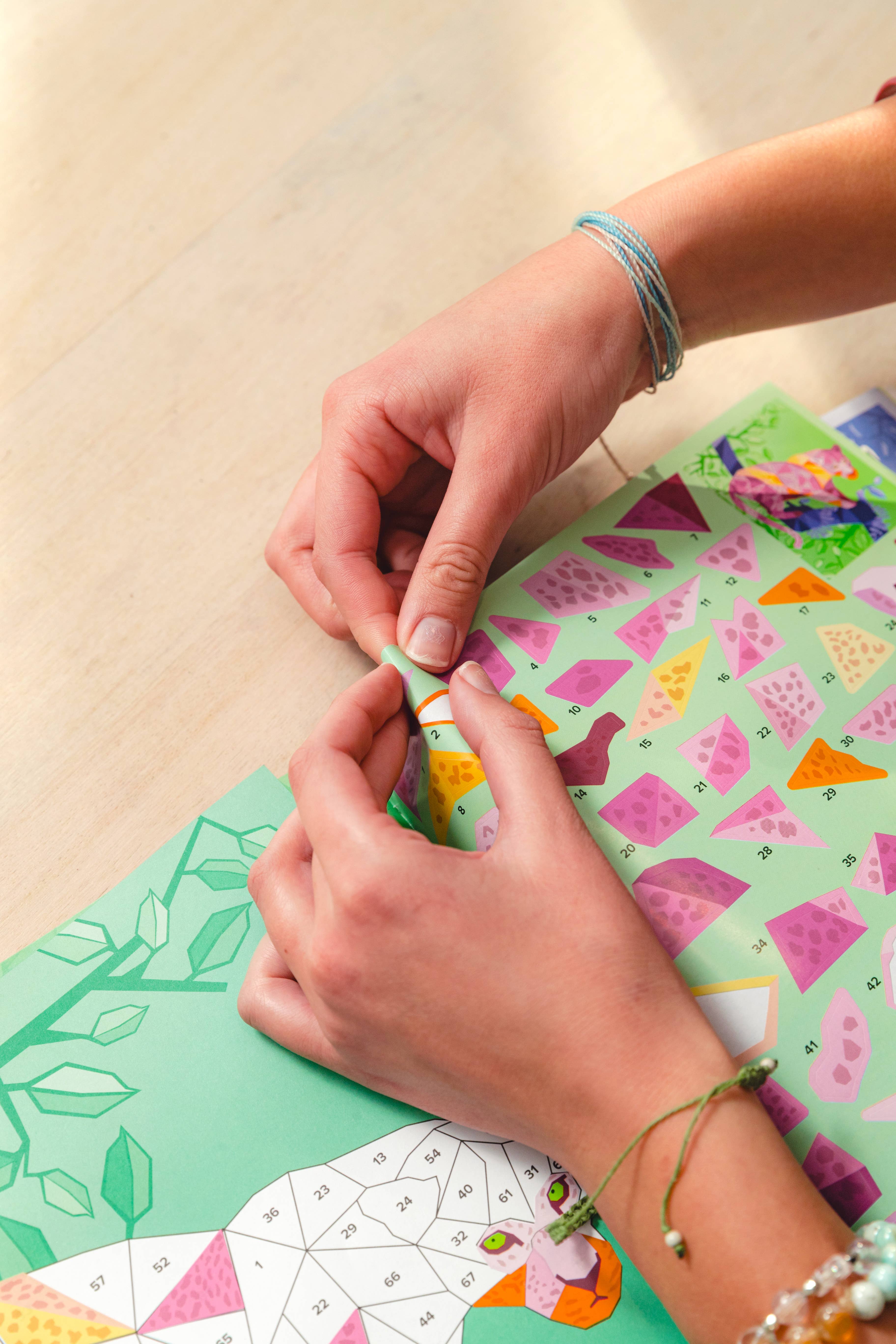 BOX CANDIY® - Wholesale DIY Craft Kit - Kids - Safari Sticker by Number8