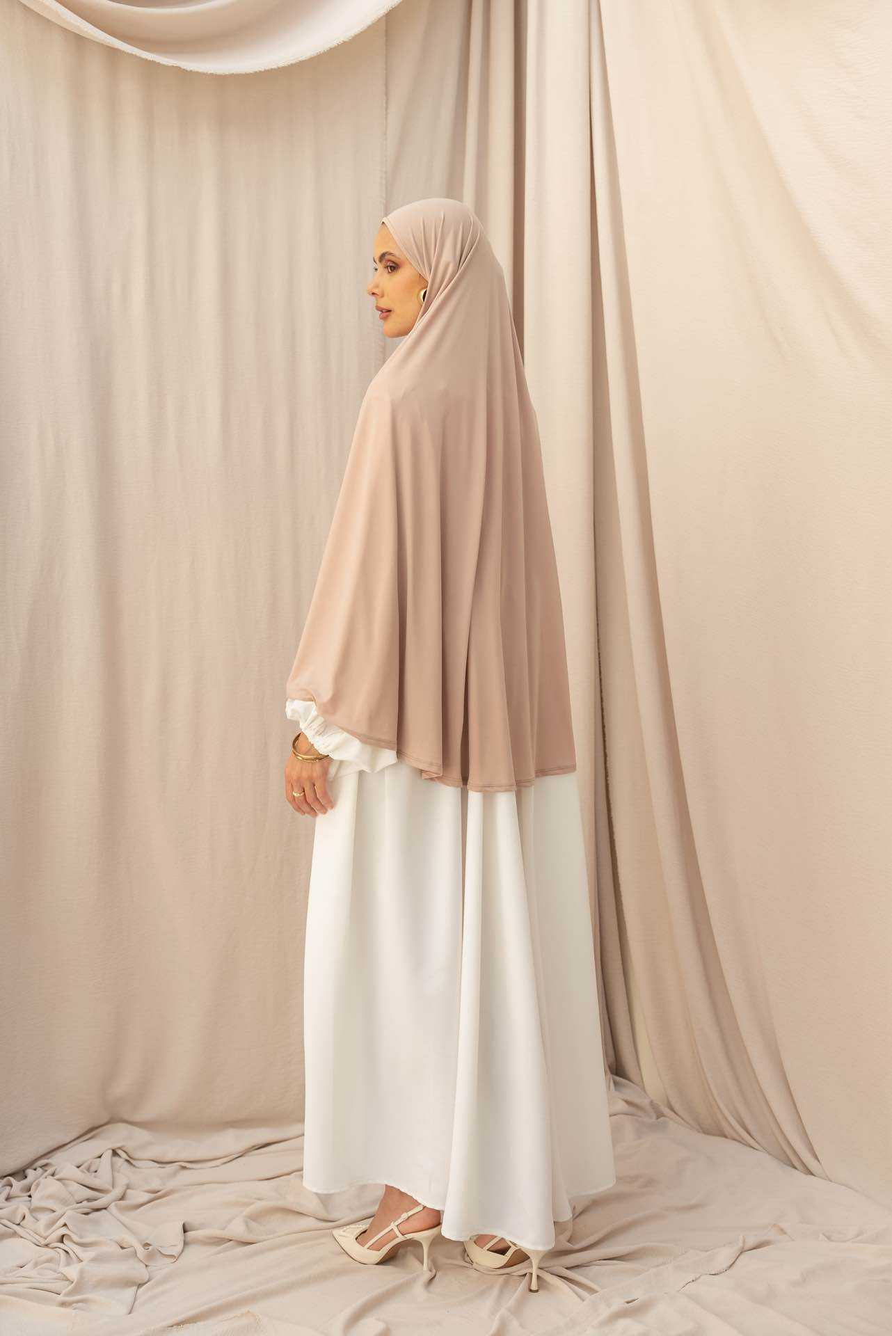 Aawoe Abaya - Wholesale Hijab - Dames - Elegante khimar met lange mouwen - 2418-KH55