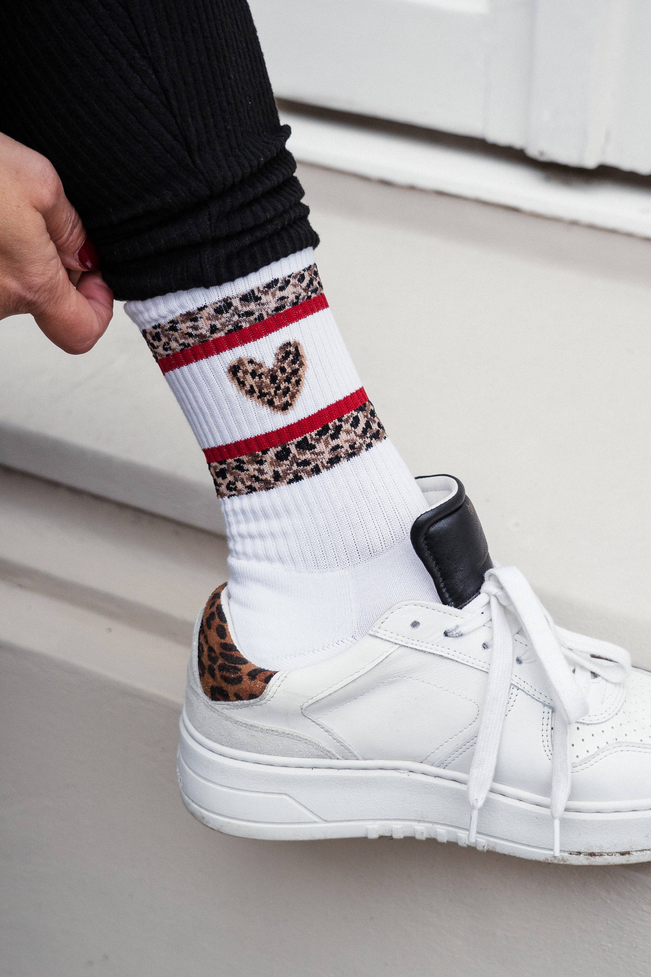 LOONES - Wholesale Socks - Unisex - LEO Heart | white2