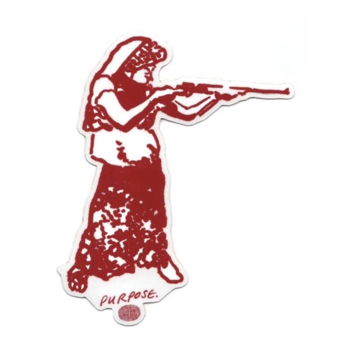 REVOLUTIONARY GRANNY STICKER for wholesale by NIA MEANS PURPOSE.