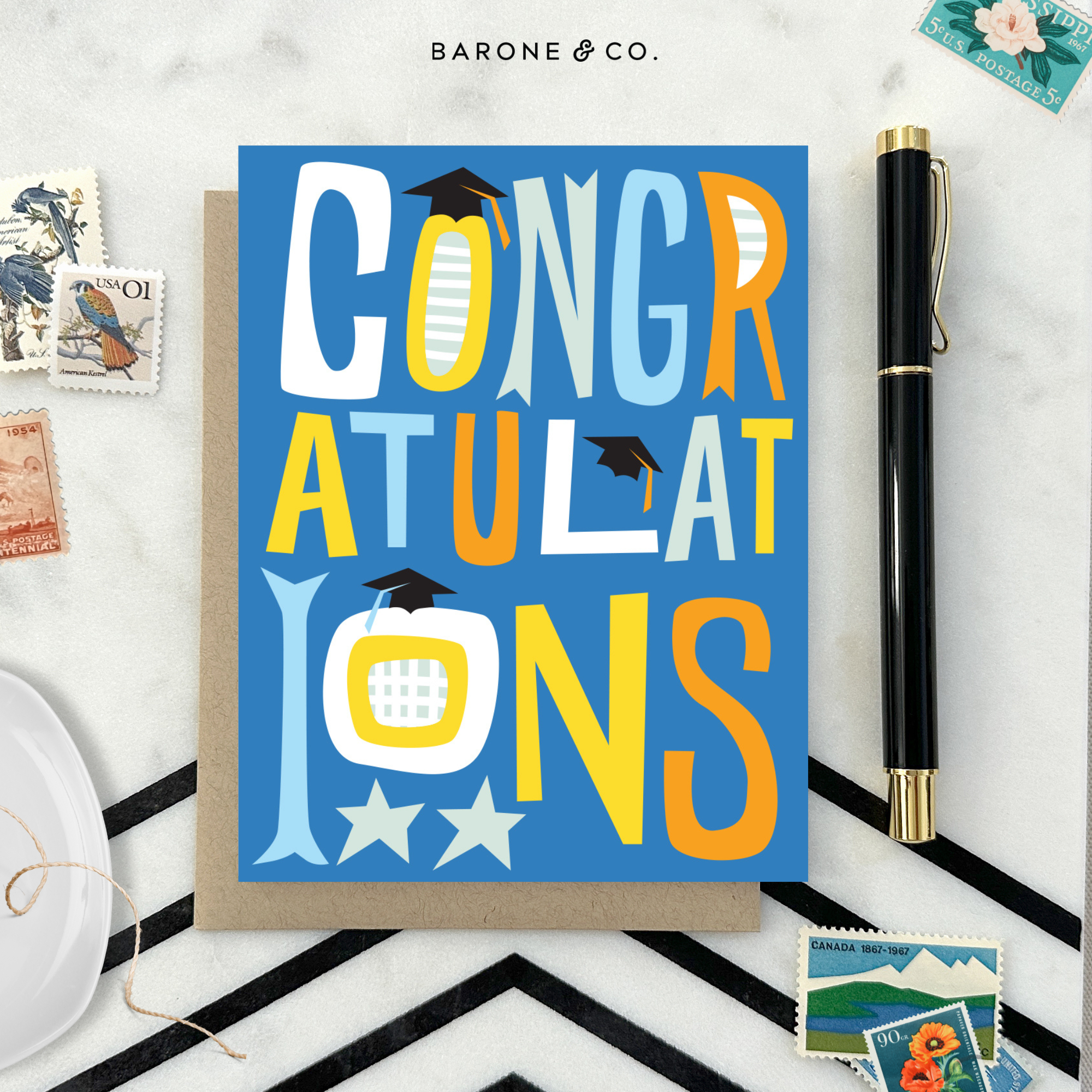 Barone and Co. - Wholesale Graduation Card - Funky Congrats Graduation Card5