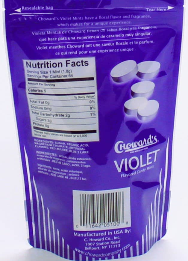 C. Howard Company, Inc. - Wholesale Mints - Violet Pouch Bag 60ct. on average3