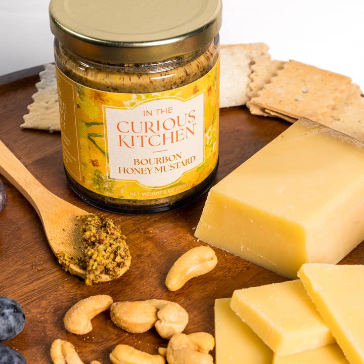 In the Curious Kitchen - Wholesale Mustard - Bourbon Honey Mustard | 9 oz. | New Packaging6