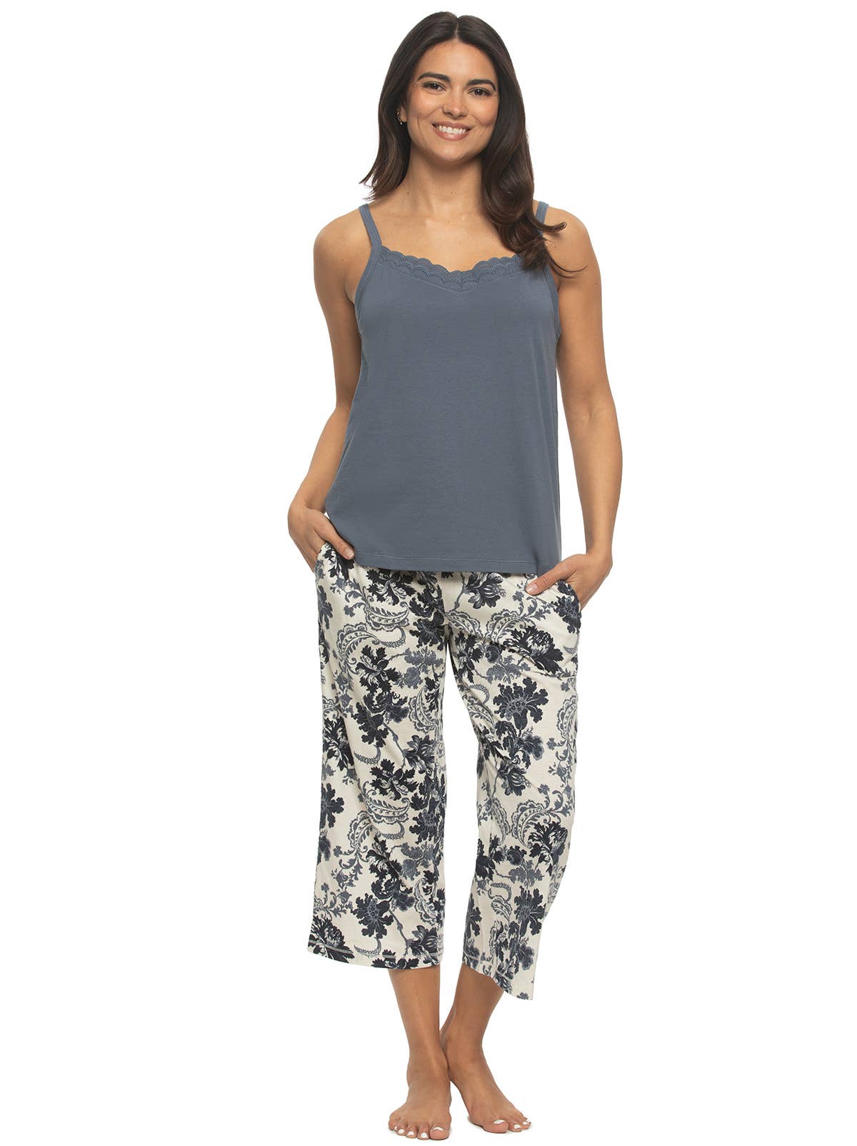 100% Cotton 4-Piece Sleep Set - Indigo for wholesale on Faire2