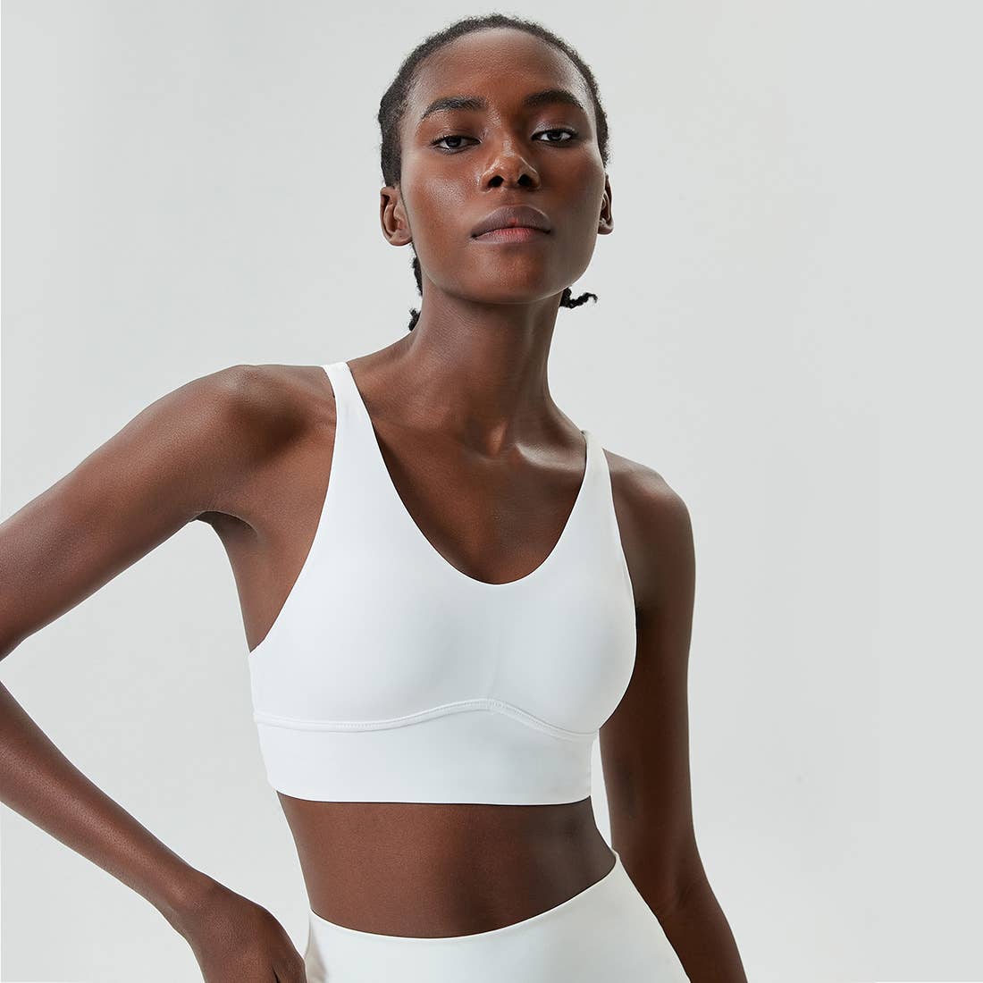 Sodalemon - Wholesale Sports Bra - Women's - Cross Back High Support Yoga Top Fitness Sport Bra4