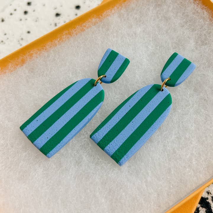 Lemon Lee Studio - Wholesale Dangle Earrings - Lola Stripe Earrings0