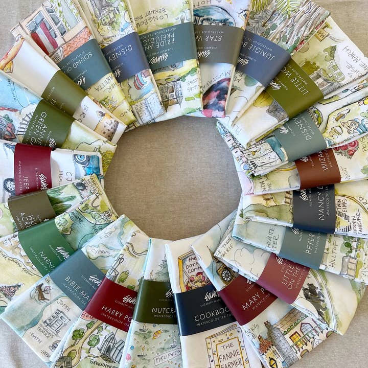 Elizabeth Wade Studio - Wholesale Tea Towel - Aslan Tea Towel4