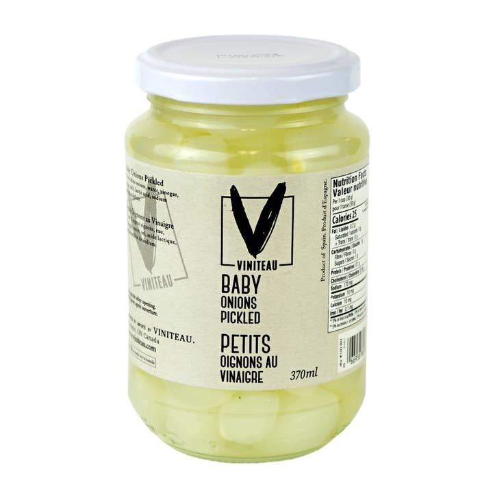 Petits oignons marinés au naturel 370 ml Viniteau pour la vente par Viniteau