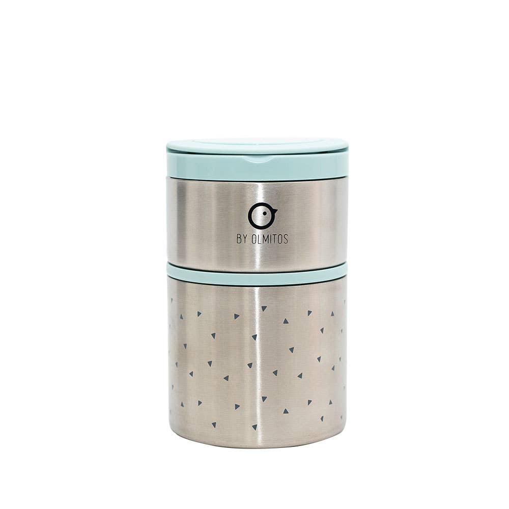 Rosa Thermo solids trianglar matbehållare för baby för wholesale på Faire0