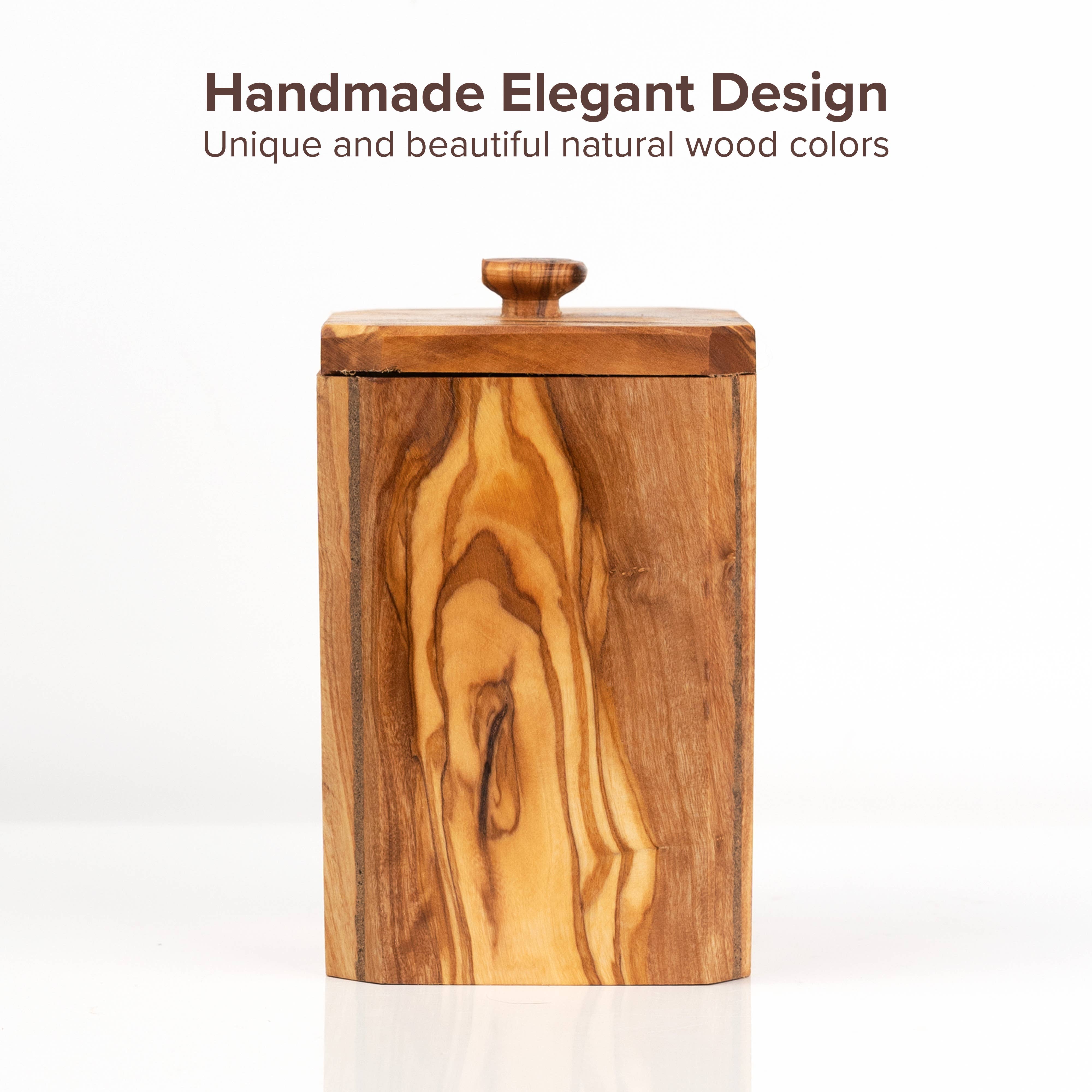 Next Day Shop - Wholesale Salt & Pepper Shaker Set - Salt cellar made of olive wood / salt box / salt jar / spice