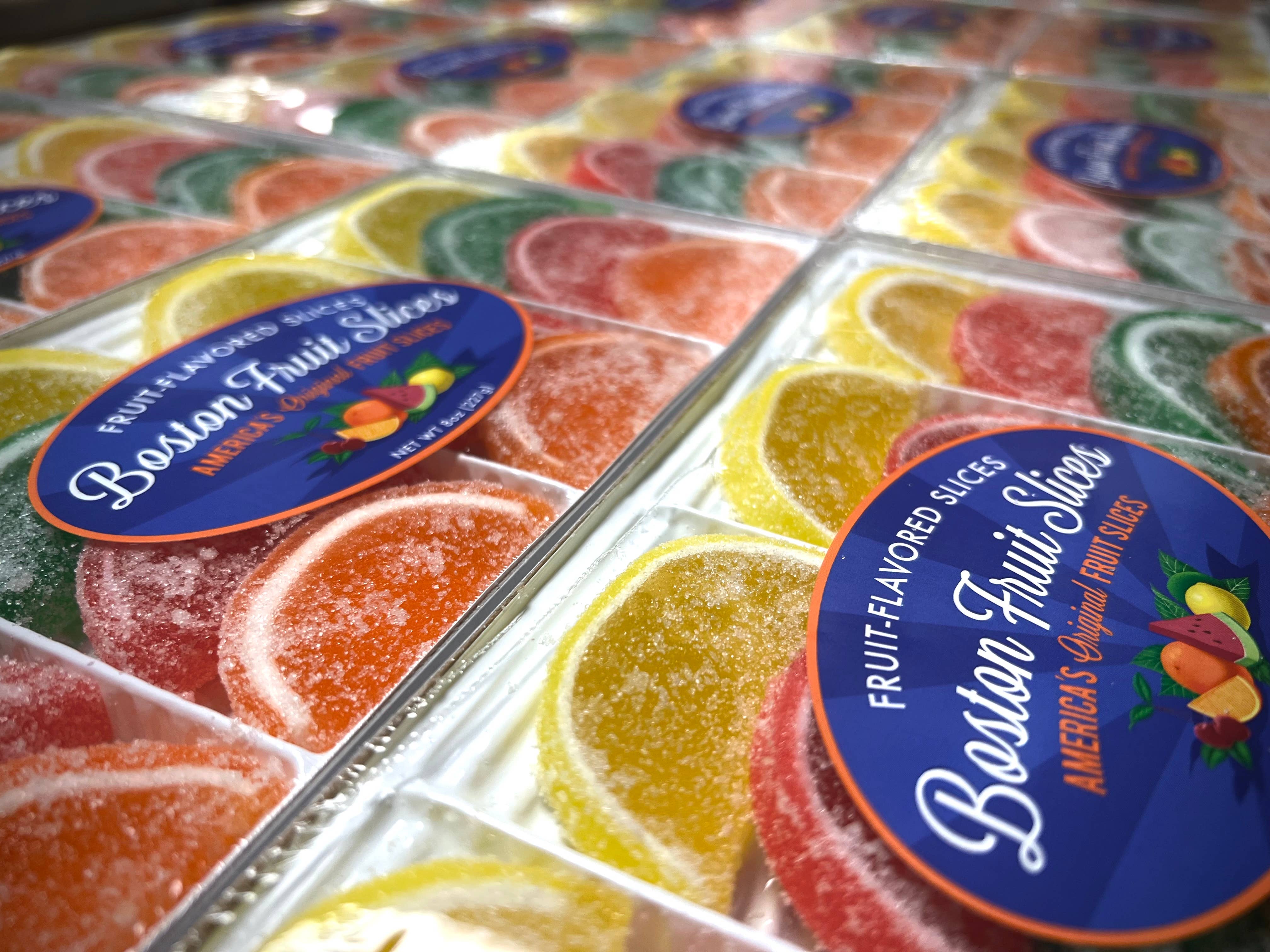 O'Shea's Candies Sweet Shop - Wholesale Gummy - Boston Fruit Slice 🍒 🍊 16 CT Layered Gift Box6