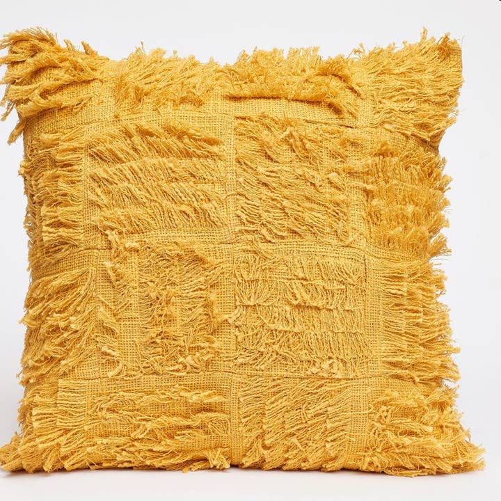 Cuscino da tiro quadrato con frange per la vendita all'ingrosso da parte di House Of Harkaari