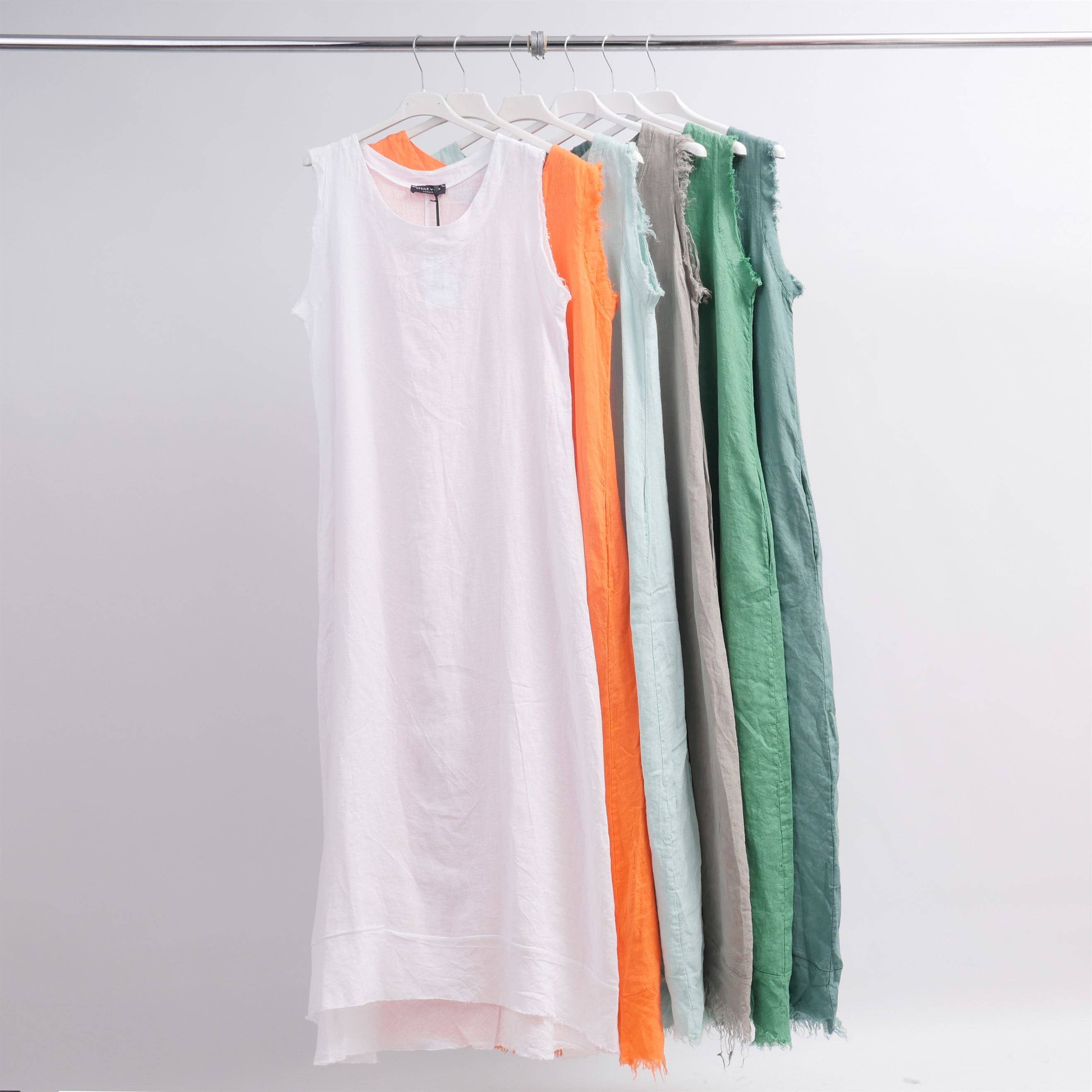 Cecile Wang – Großhandel Kleid – Damen – Langes Leinenkleid XSJ431810