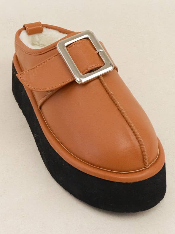 PREP GIRL - Chunky Platform Loafer w/ Buckle for wholesale by Lemonade Shoes