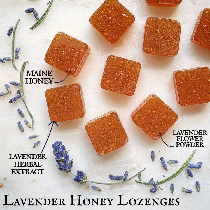Lavender Honey Lozenges (Bulk) for wholesale by Virgo Moon