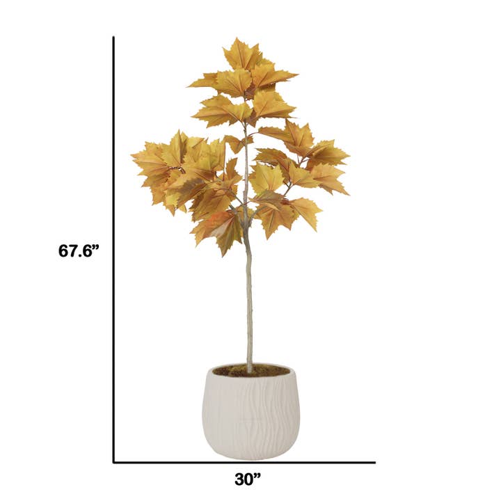 Vintage Home - Wholesale Artificial Plant - 67.6'' Artificial Maple Leaf tree in a planter2