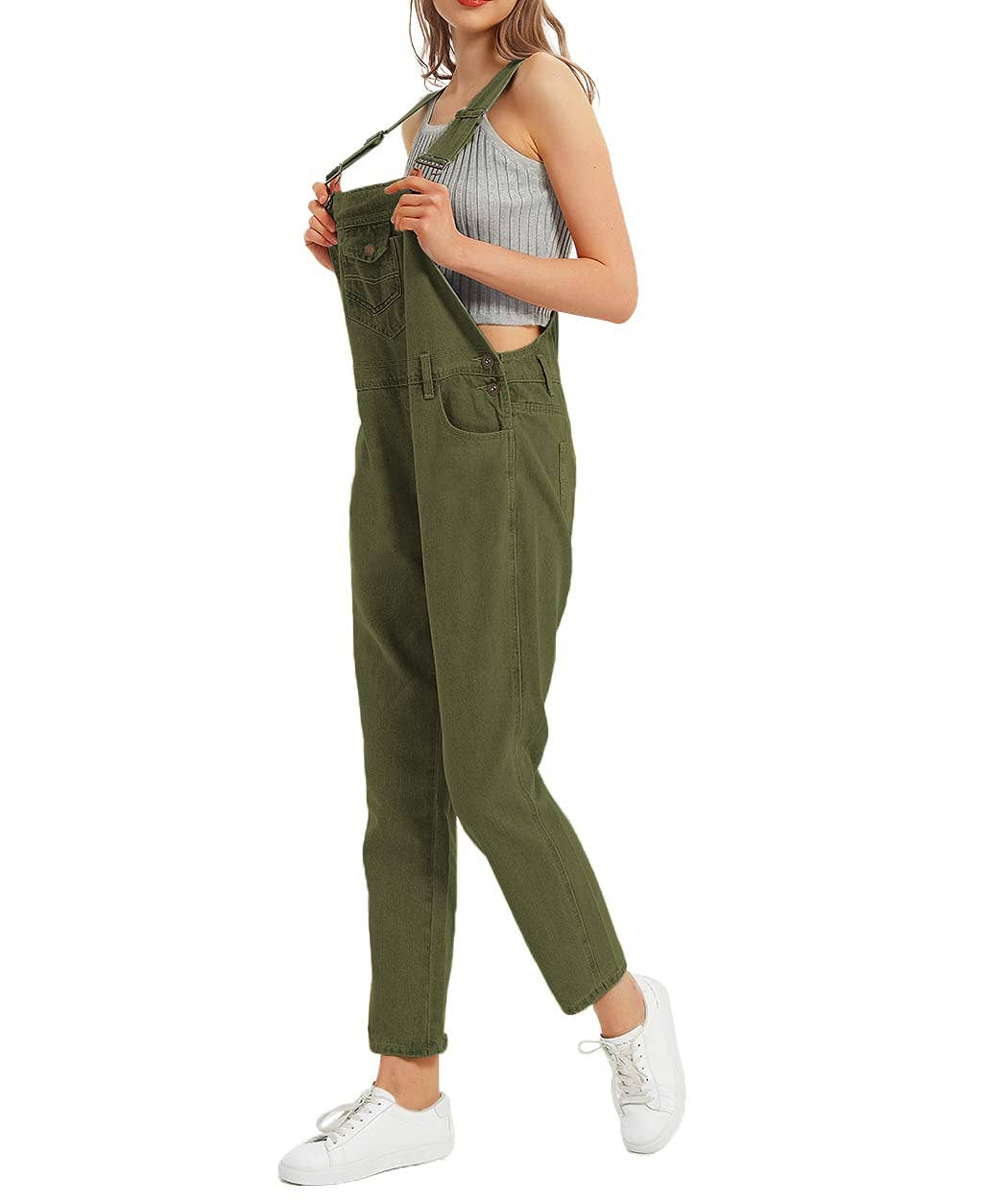 Anna Kaci Wholesale – Großhandel Overall – Damen – Lässige Latzhose mit verstellbaren Trägern und Fronttasche2