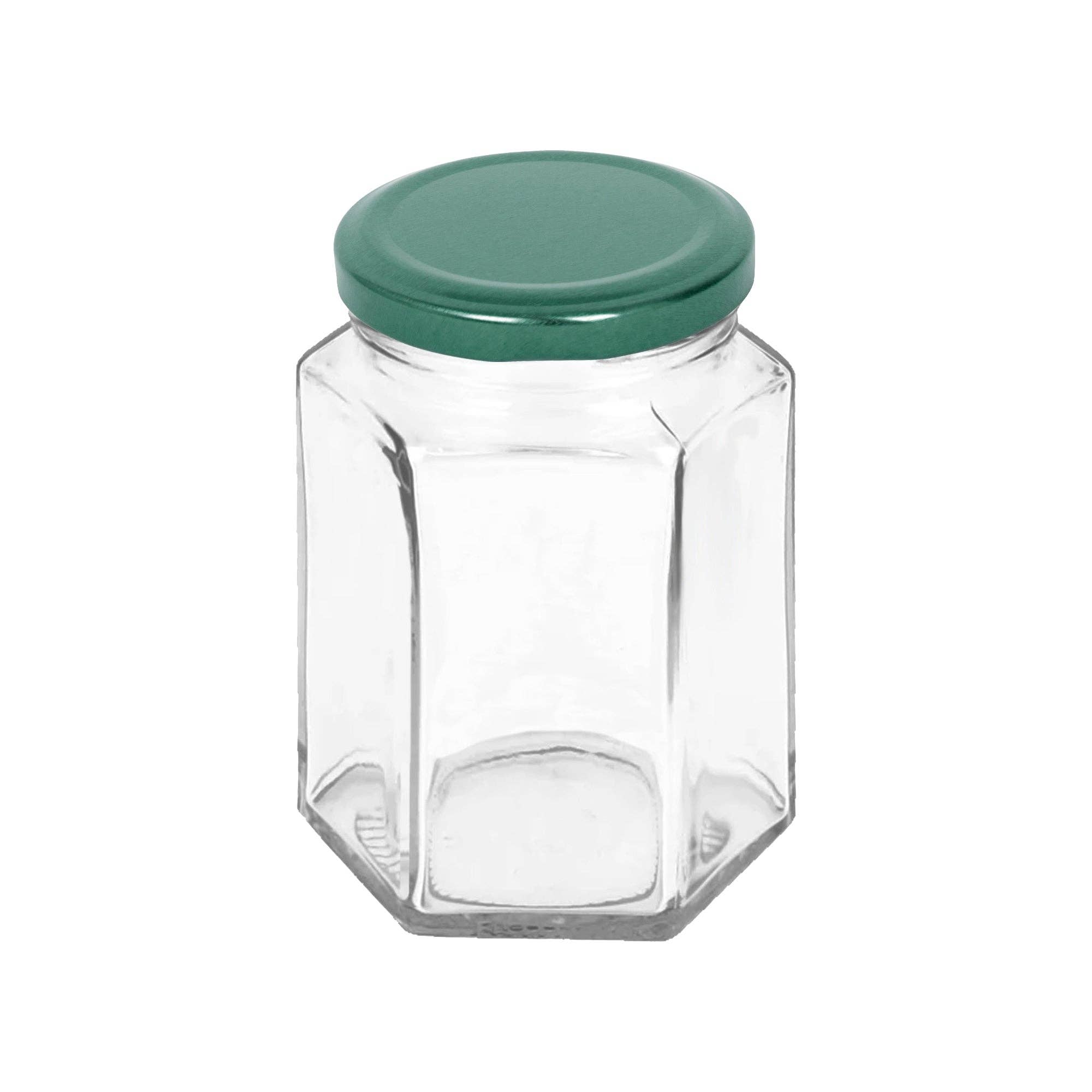 Rinkit Ltd – Jarra por atacado – Frasco de Vidro Hexagonal para Compota com Tampa de 250ml17