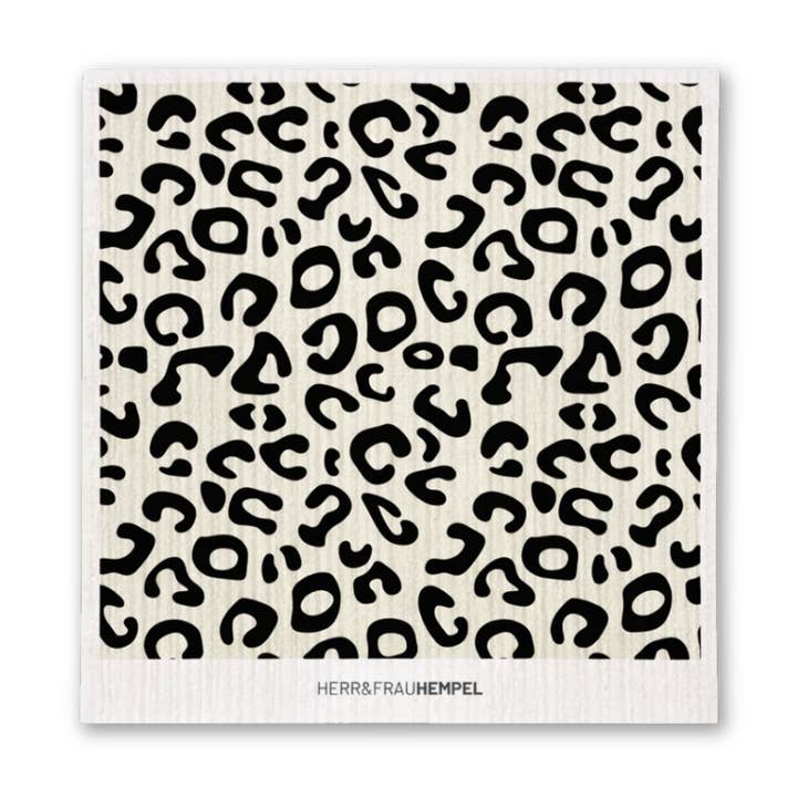 Pano de esponja Leo bege-preto por atacado de HERR&FRAUHEMPEL