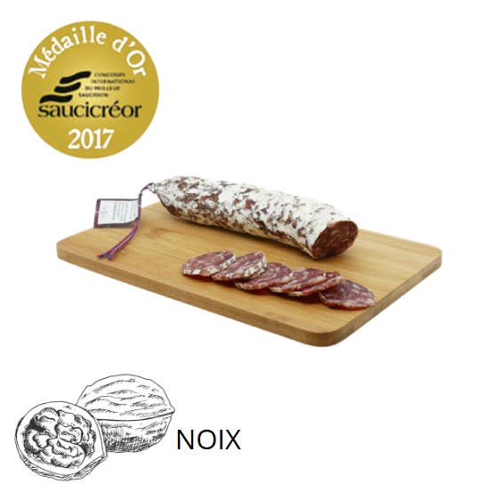 Wurst aus der Auvergne mit Nüssen für den Großhandel von La cerise sur l'apéro