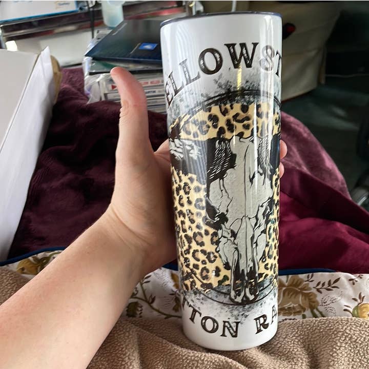 20 oz yellow stone sublimation tumbler for wholesale by 541 custom designs
