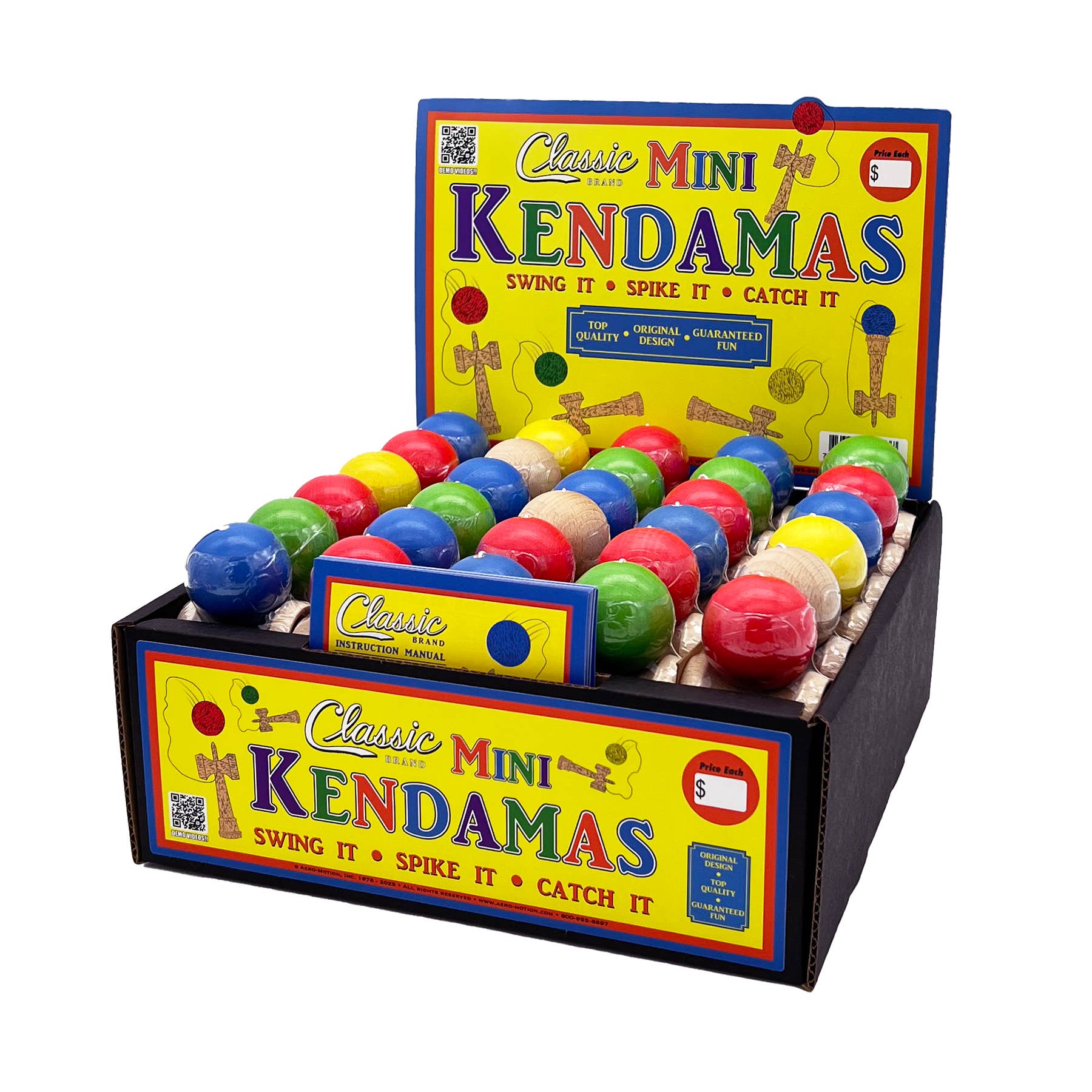 Aero-Motion, Inc. - Venta al por mayor Juguete de madera - Niños - Contador Mini Kendama clásico de 5 pulgadas para 30 unidades1