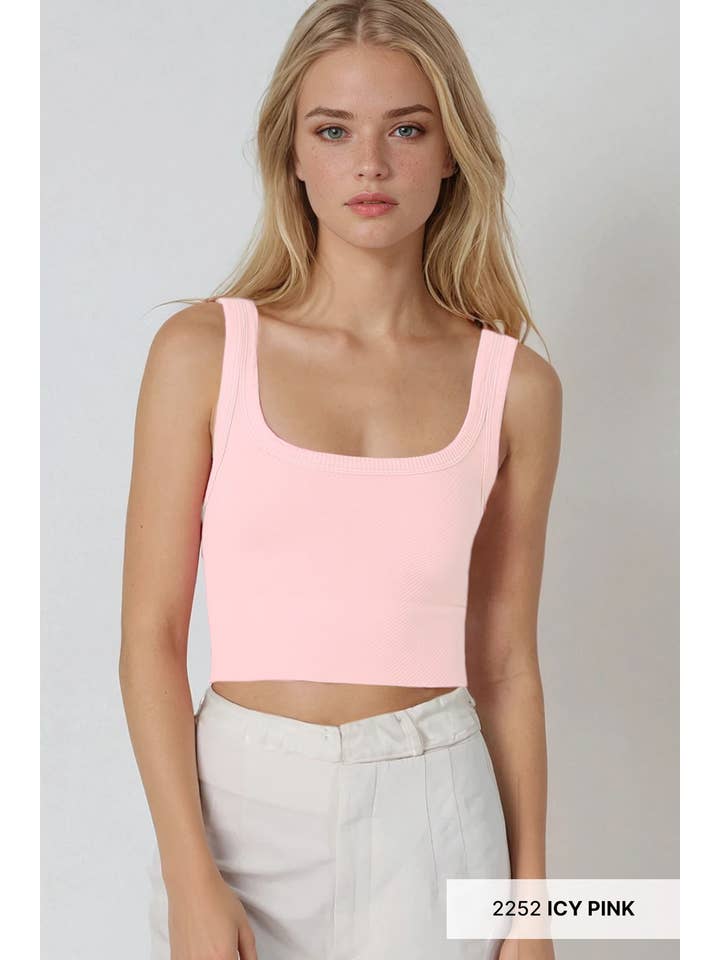 NIKIBIKI – Engroshandel Strikket top - Dame – NS7801 - Chevron Ribbet Afgrøde Top