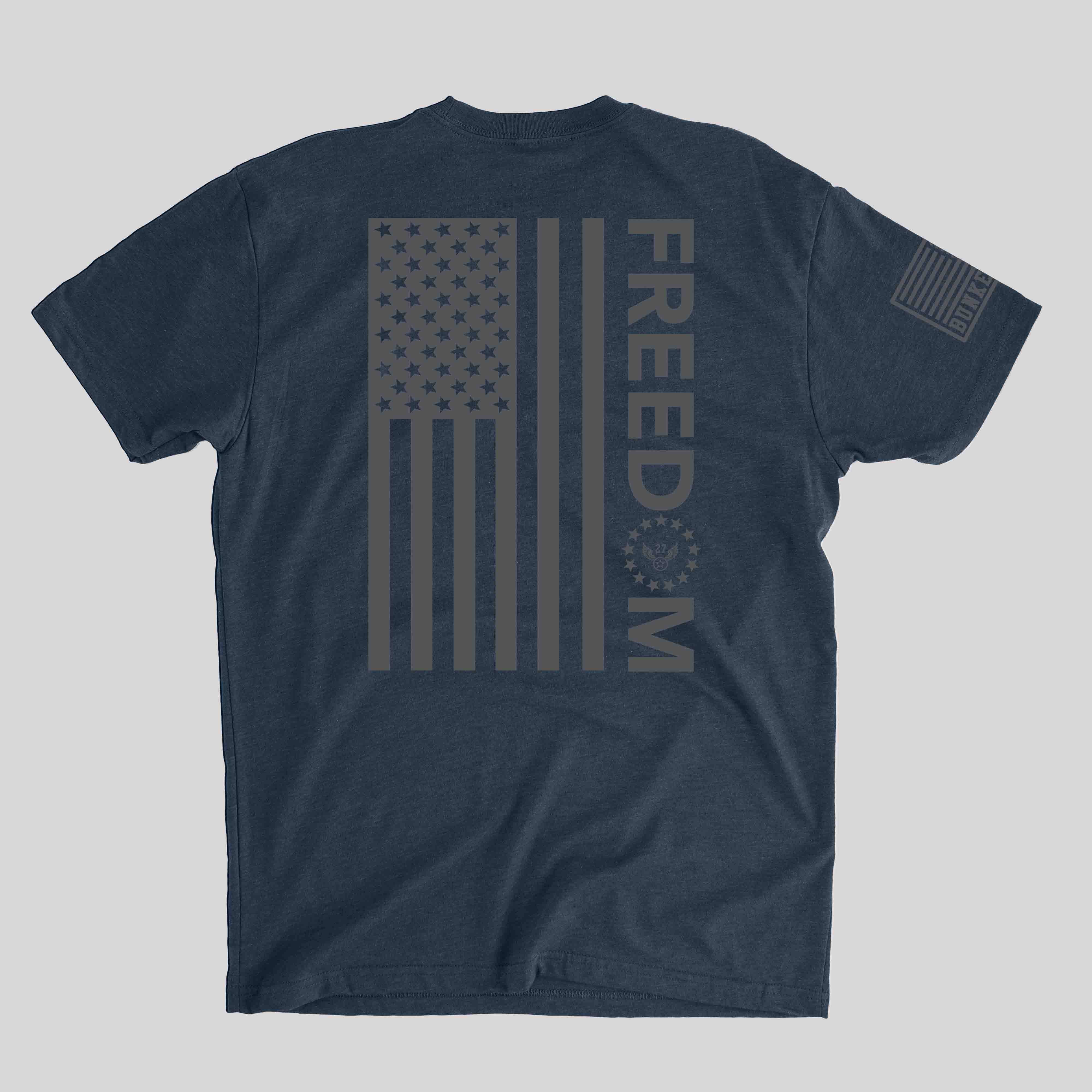 Bunker 27 - Wholesale Screen Printed T-Shirt - Men's - Freedom Flag7