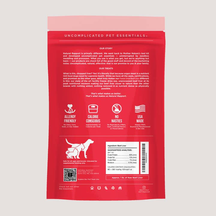 Natural Rapport - Wholesale Pet Treats - Dog - The Only Freeze Dried Beef Liver Dogs Need4