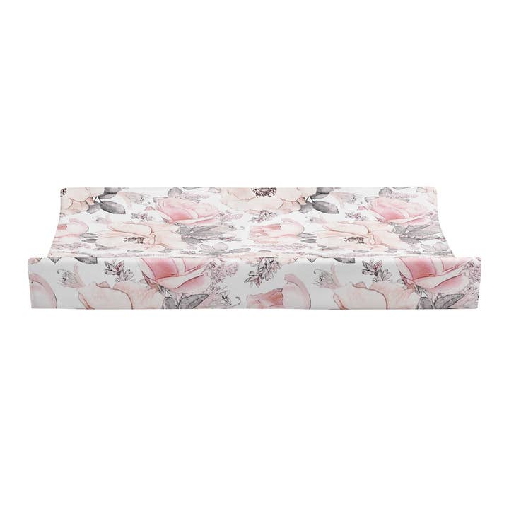 JLIKA - Wholesale Changing Mat/Pad Cover - Baby - Changing Pad Cover,100% Cotton, Peonies2