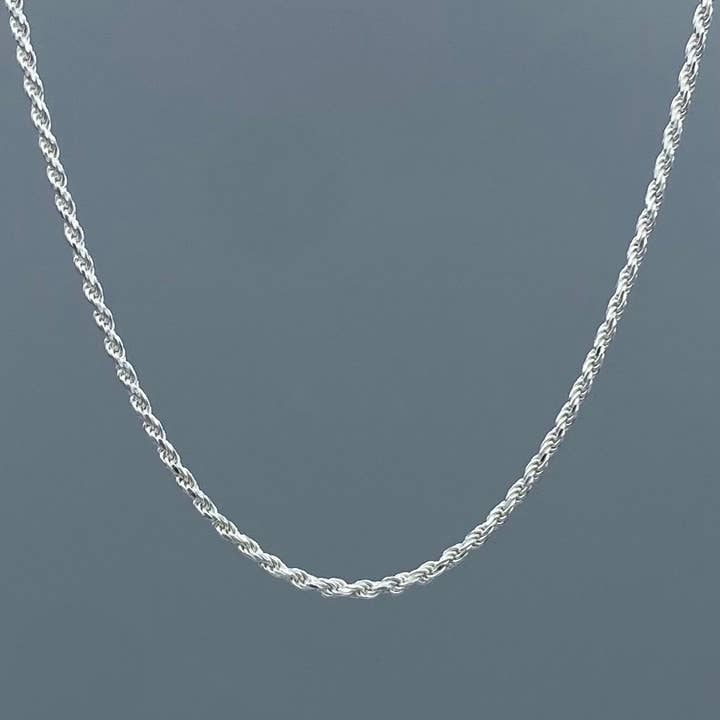 1.3mm Sterling Silver Rope Chain for wholesale by Something Silver