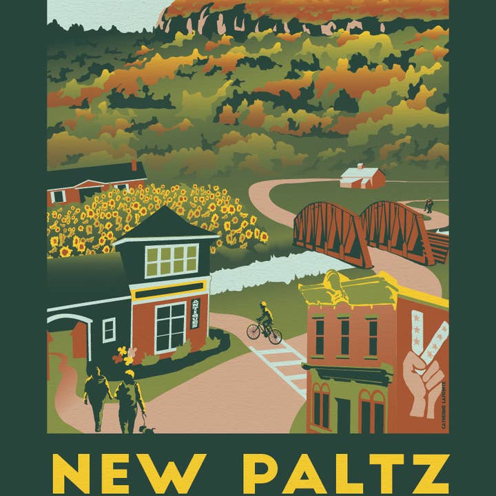 New Paltz Sticker | Catskills Upstate NY Vinyl Decal Gift for wholesale by Lionheart Graphics