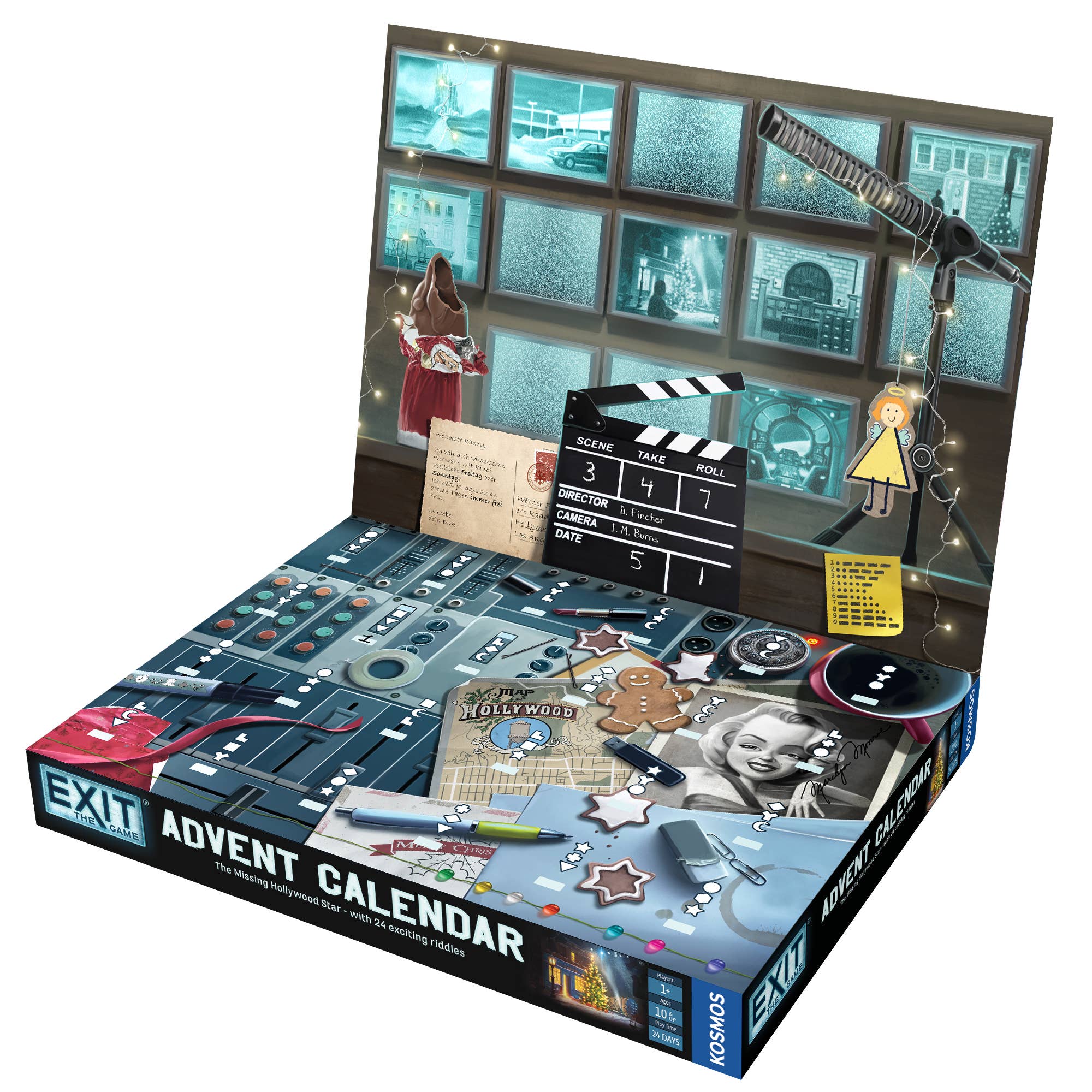 Thames & Kosmos UK LP - Wholesale Advent Calendar - Exit Advent Calendar: The Missing Hollywood Star-Escape Game2