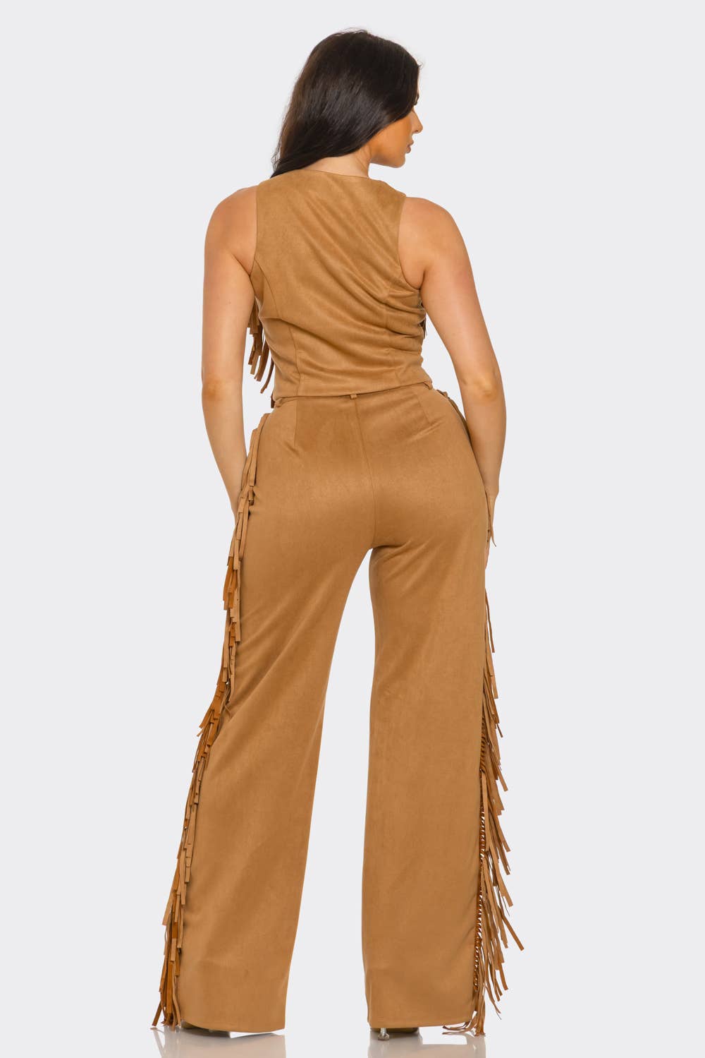 Julia by LoveJ – wholesale Top & pants set (NOT Loungewear) – Women's – Plus Size Button Down Side Tassel Top And Pants Set3